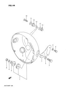 GSX1100 Фара головного света