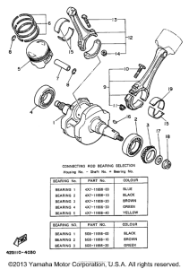 XV1100SJ Коленчатый вал и Поршень