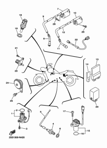 XVS1300CU Электрика 1