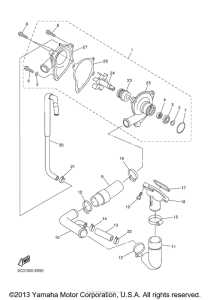 YZF-R6 Водяной насос