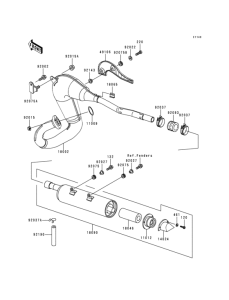 KMX125 Глушитель