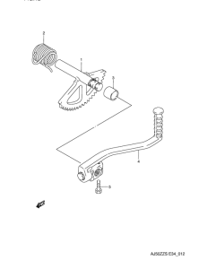 AJ50 Ножной стартер