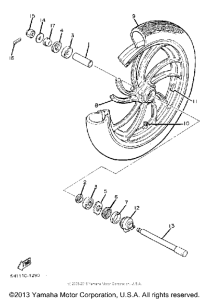 XV920RH Переднее колесо