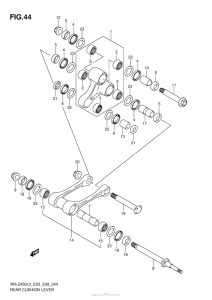 RM-Z450 Втулки заднего рычага