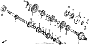 CB400 Трансмиссия