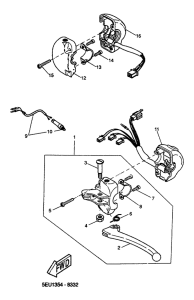 YH50 Handle switch. lever
