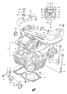 VZ800 Задняя головка цилиндров