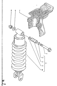 TZR125R Задняя подвеска