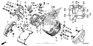 VT1300CX Крышка головки цилиндров,передняя