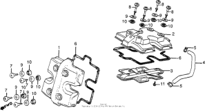 VF1000F Крышка головки цилиндров