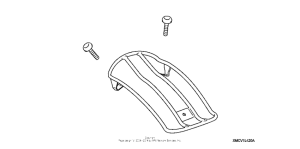VTX1300T Rear carrier solo rider