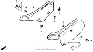 XR600R Side cover 88-92