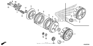 CRF80F Сцепление