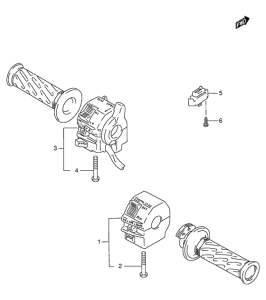 GSX-R1100 Рулевой переключатель
