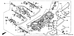 RVT1000R Throttle body (assy.)