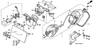 VT750C2 Taillight unit ass`y