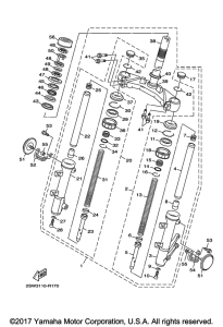 XC155 Передняя вилка