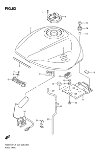 GSX650F (ABS) Tank fuel