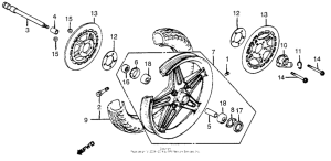 CB650SC Переднее колесо