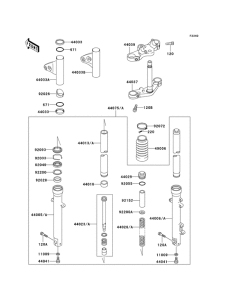 EJ650 Вилка передней оси