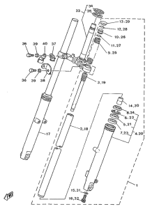 SR250SP Передняя вилка