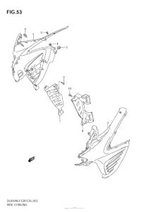 DL650 (ABS) Side Cowling