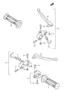 AE50 Рулевой переключатель