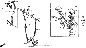 VF500F Передний главный тормозной цилиндр