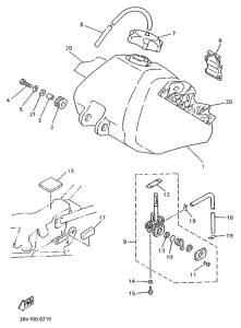 PW80 Топливный бак