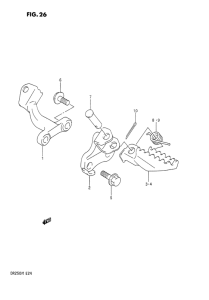 DR250 Подножки
