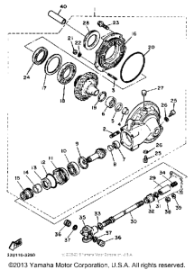 XV500K Ведущий вал
