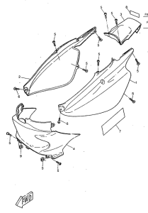 CW50RS Боковые обтекатели