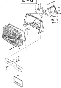 GSX400 Задний комбинированный сигнал