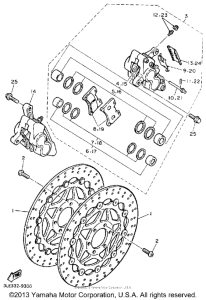 FZR1000BC Передний суппорт