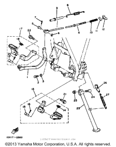 XT125KC Stand - footrest