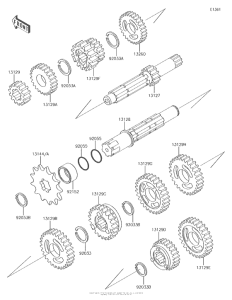 KX65 Трансмиссия