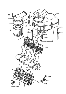 XJ900S Впускная система