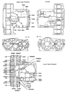 ZN1300 Болты крепления картера