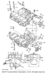 XJ650LK Картер двигателя
