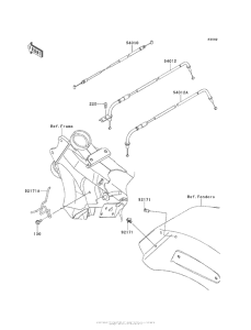 VN1700 Тросы управления