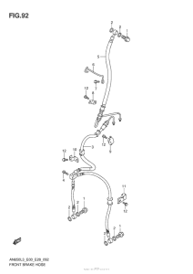 AN650 Передние тормозные трубки