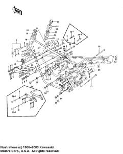 KZ750 Frame / frame fittings