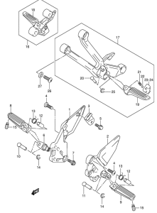 SV1000 Подножки