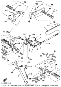 XV250 Подножки