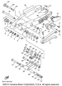 YZ125K1 Бугель