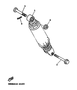 YW100T Задняя подвеска
