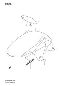 SV650 Переднее крыло