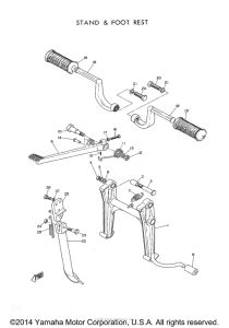 YDS2 Stand and footrest