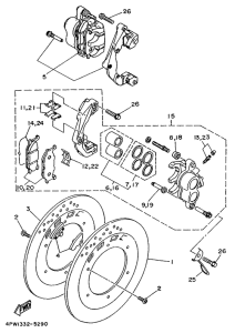 XV1100 Front brake. caliper