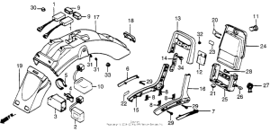 VT700C Задний бампер